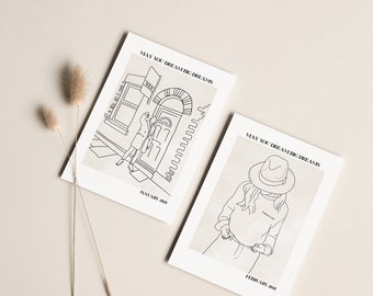 Personalised Prints - Sleek, Simple and Stylish. Customised Line Art for the Perfect Gift and Keepsake. ‘May You Dream Big Dreams’
