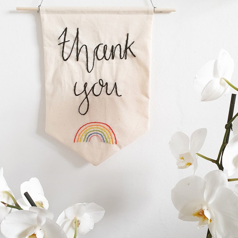 Thank You Key Workers Wall Hanging Etsy