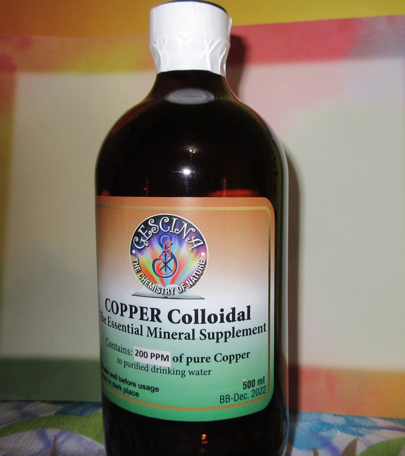 COPPER Purest colloidal mineral supplement 200 ppm Etsy