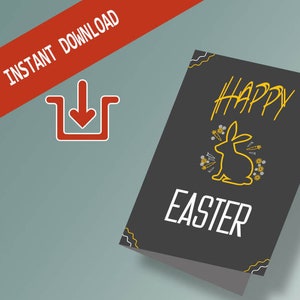 Biglietto di auguri di BUONA PASQUA per STAMPA A4