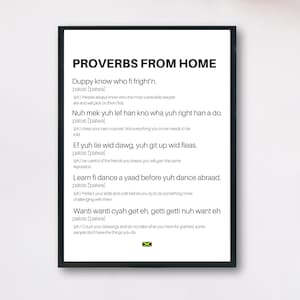 PROVERBS FROM HOME definition quote jamaican proverbs/quotes printable