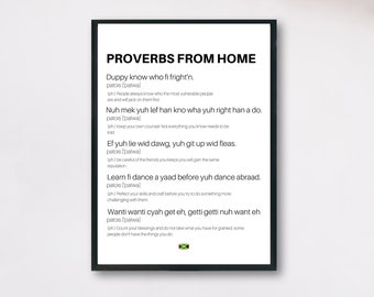 PROVERBS FROM HOME definition quote jamaican proverbs/quotes printable
