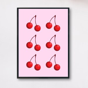 CHERRIES wall decor printable