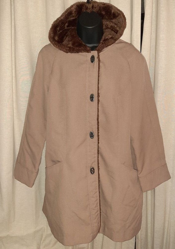 Ladies Vintage Union Made Hooded and Lined Coat Size 14 Etsy