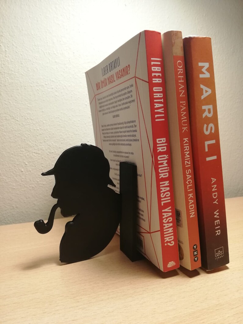 Sherlock Holmes Bookends Sherlock Book Holder Series Etsy