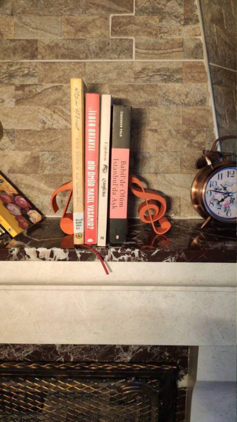 Music Bookends Book Holder Bookend Note Bookends Etsy