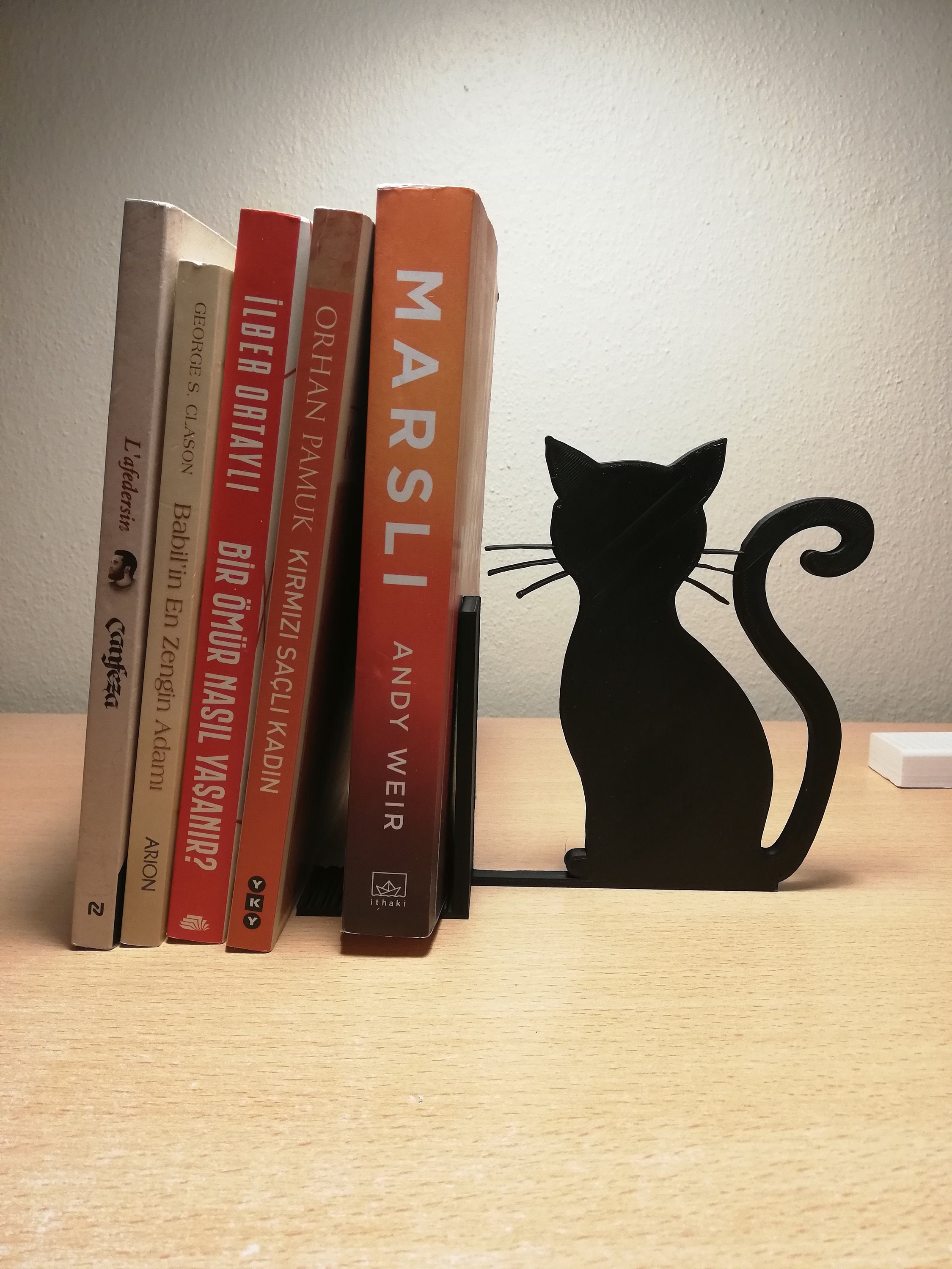 Cat Bookend Book Holder Cat Bookends Small Bookend Etsy UK