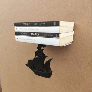 Estantería flotante / Estante de barco invisible / Estantería | Etsy