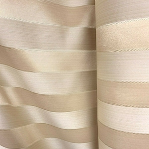 CHAMPAGNE Striped Brocade Upholstery Drapery Fabric (110 in.) Sold By The Yard