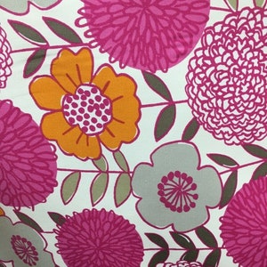 P Kaufmann Pink Floral Designer Cotton Pique Fabric (54 in.) Sold By The Yard