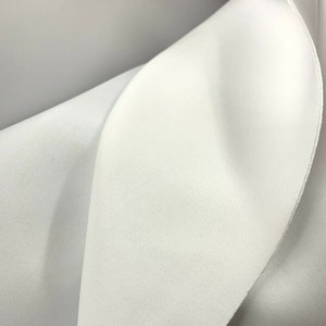 WHITE Neoprene Scuba Knit Fabric Polyester Spandex (58 in.) Sold By The Yard