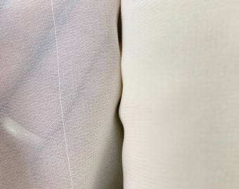 IVORY Sheer Solid Polyester Chiffon Fabric (60 in.) Sold By The Yard