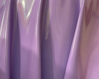LAVENDER Shiny Glossy PVC Pleather Stretch Fabric (58 in.) Sold By The Yard