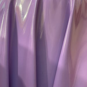 LAVENDER Shiny Glossy PVC Pleather Stretch Fabric (58 in.) Sold By The Yard