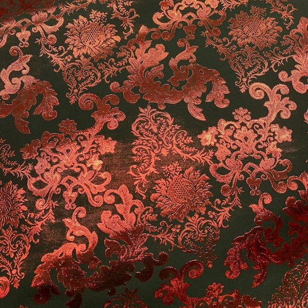 Red and Black Damask Etsy