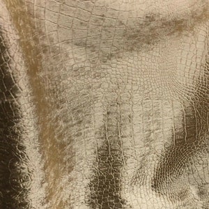 54 Dark Gold Crocco Faux Leather Fabric - By The Yard [DG-CROC] - $14.99 :  , Burlap for Wedding and Special Events