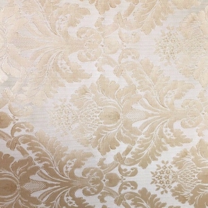 CHAMPAGNE Damask Jacquard Brocade Flower Floral Fabric (110 in.) Sold By The Yard