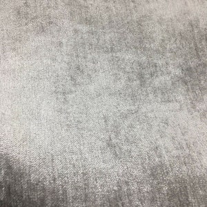 LIGHT GRAY Solid Chenille Velvet Upholstery Drapery Fabric 56 In. Sold ...