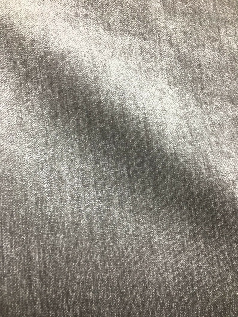 LIGHT GRAY Solid Chenille Velvet Upholstery Drapery Fabric 56 - Etsy