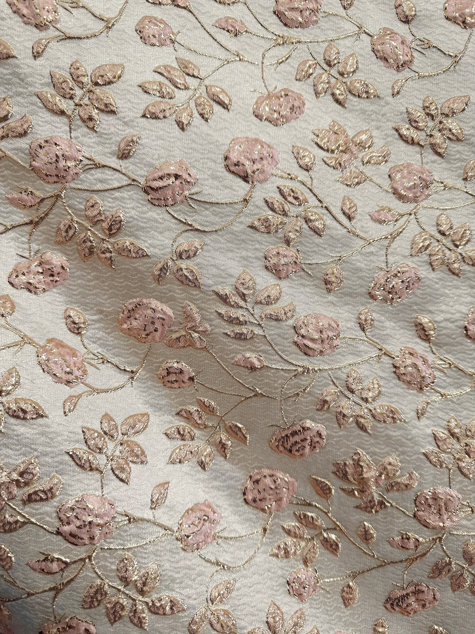 Pink Brocade PINK GOLD Floral Brocade Fabric (60 In.) Sold by the Yard - Etsy