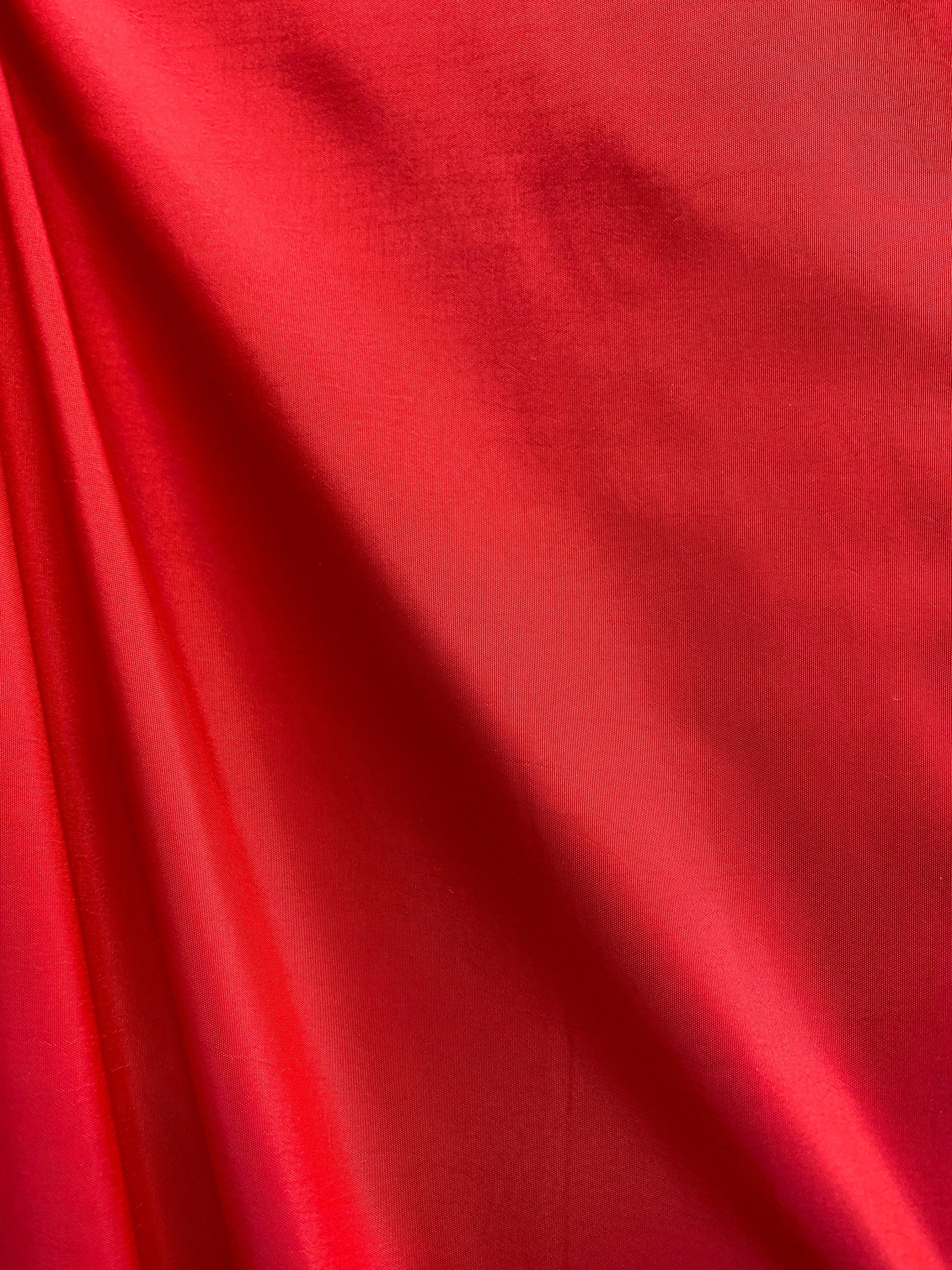 Red Polyester RED Solid Polyester Taffeta Fabric (60 In.) Sold by the Yard - Etsy
