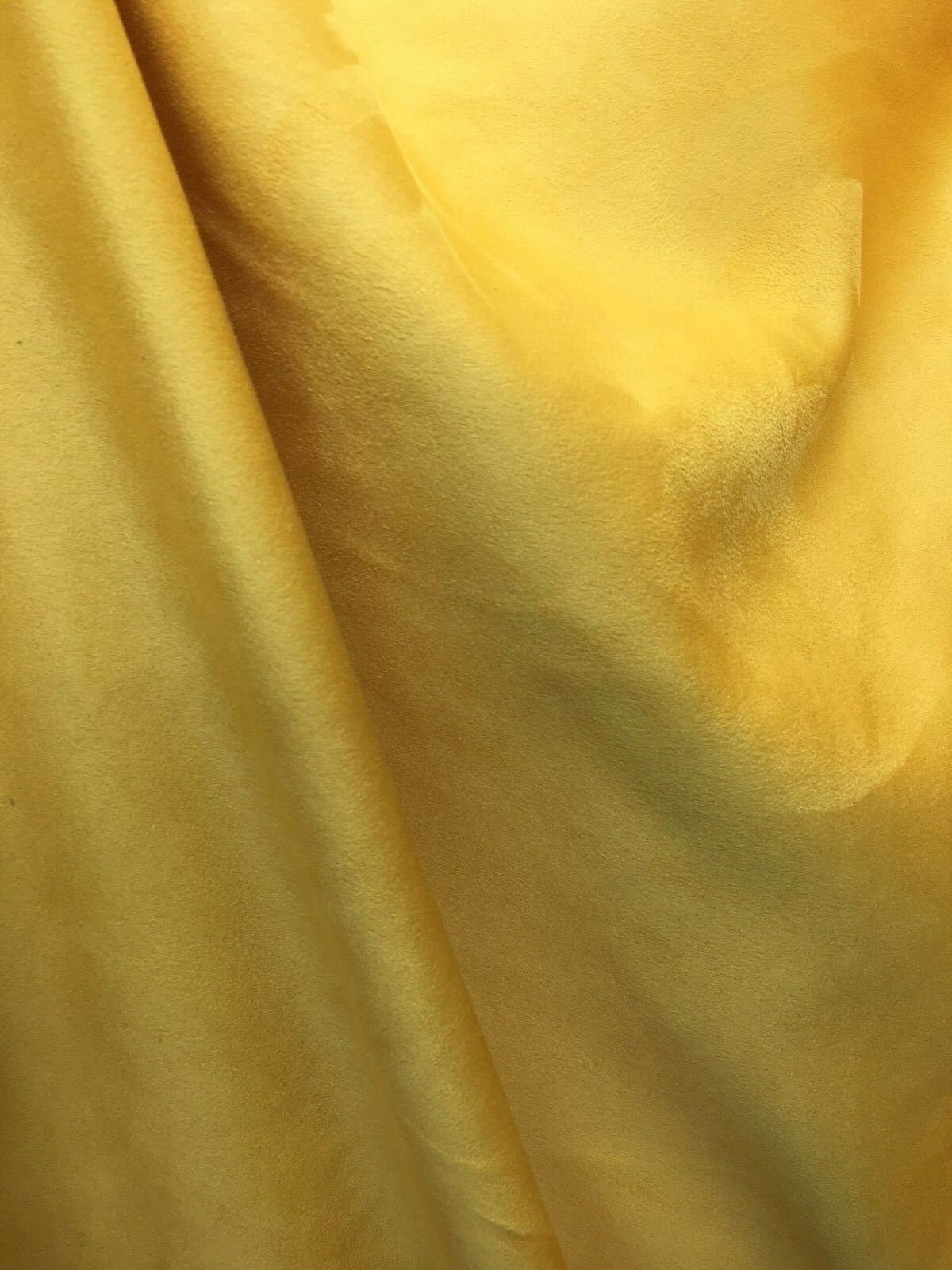 GOLDEN YELLOW Solid Faux Suede Upholstery Drapery Fabric 54 Etsy