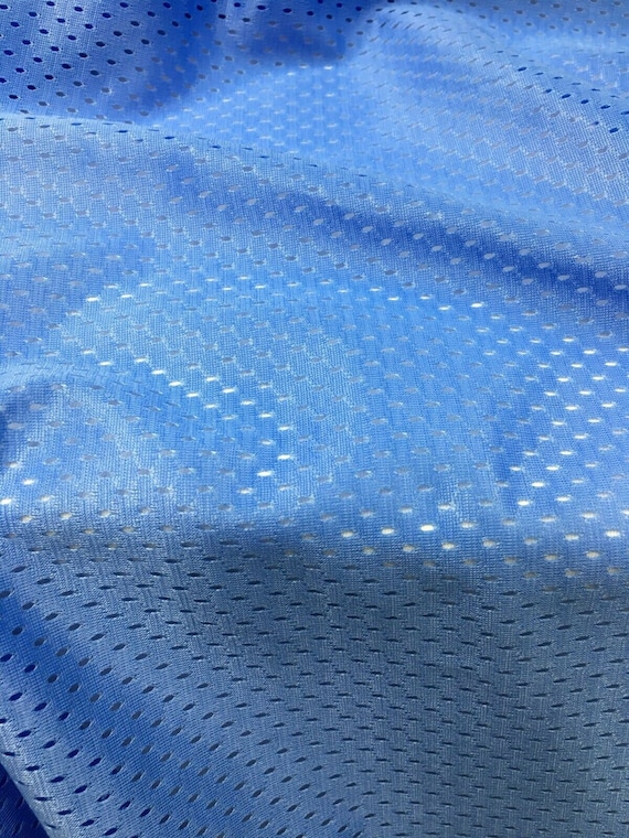 Light blue mesh fabric deals