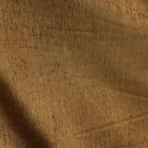 ANTIQUE GOLD Solid Chenille Velvet Upholstery Drapery Fabric 54 In ...