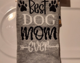 Matching dog and mom socks