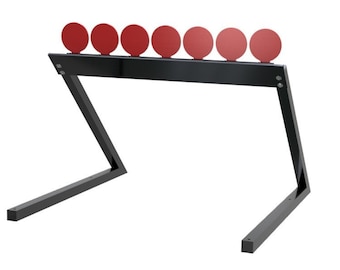Manual Reset Plate Rack Target - DXF files and Manufacturing drawings - Digital Download - AR 500