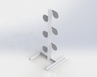 6" Angle Iron Dueling Tree Target - DXF files - Fabrication Drawings - AR500 Target Gongs - Digital Download Only