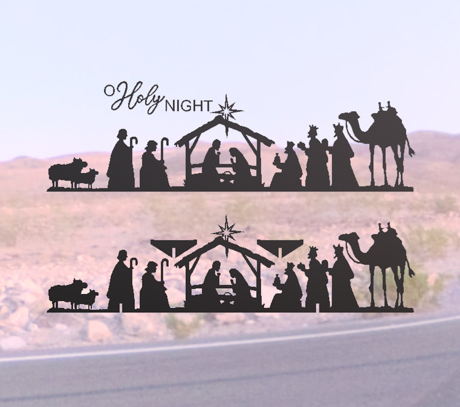 Nativity Scene DXF Files Multiple Variations Etsy
