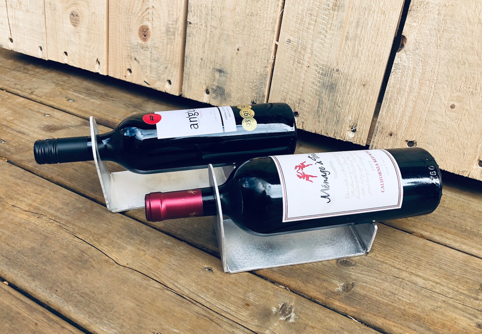 Single Wine Bottle Holder DXF File Download and Instructions Etsy