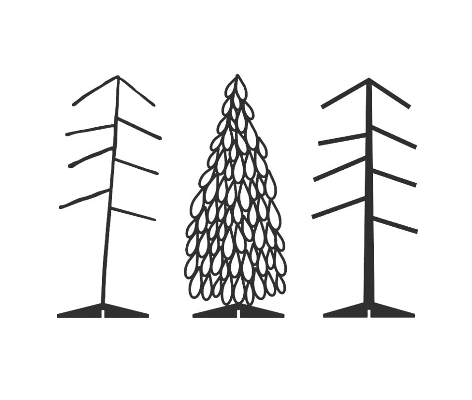 Christmas Tree DXF SVG Files Multiple Variations Plasma Laser Water Jet