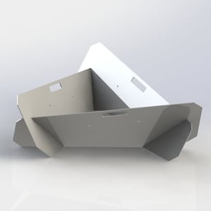Triangle Fire Pit DXF- 2 diseños - Firepit CNC