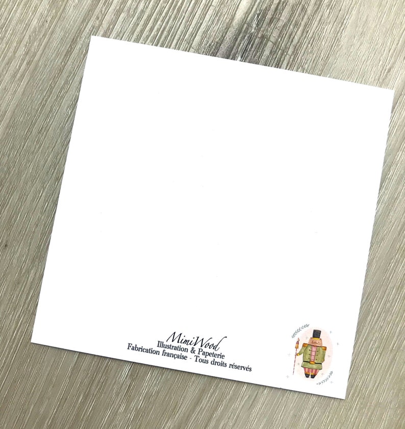 Carte 'Grenouille et champignon' format carré 120x120 mm - carte de voeux zdjęcie 6
