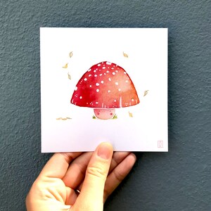 Carte 'Champignon rouge' Carte de Voeux Carte d'été format carré 120x120 mm image 6