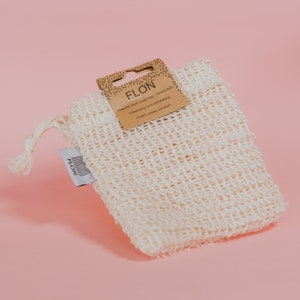 Natural Sisal Soap Saver Soap Bag|Christmas Eco friendly Plant based Exfoliating Soap Bag | Plastic Free Zero Waste Biodegradable Wash Cloth