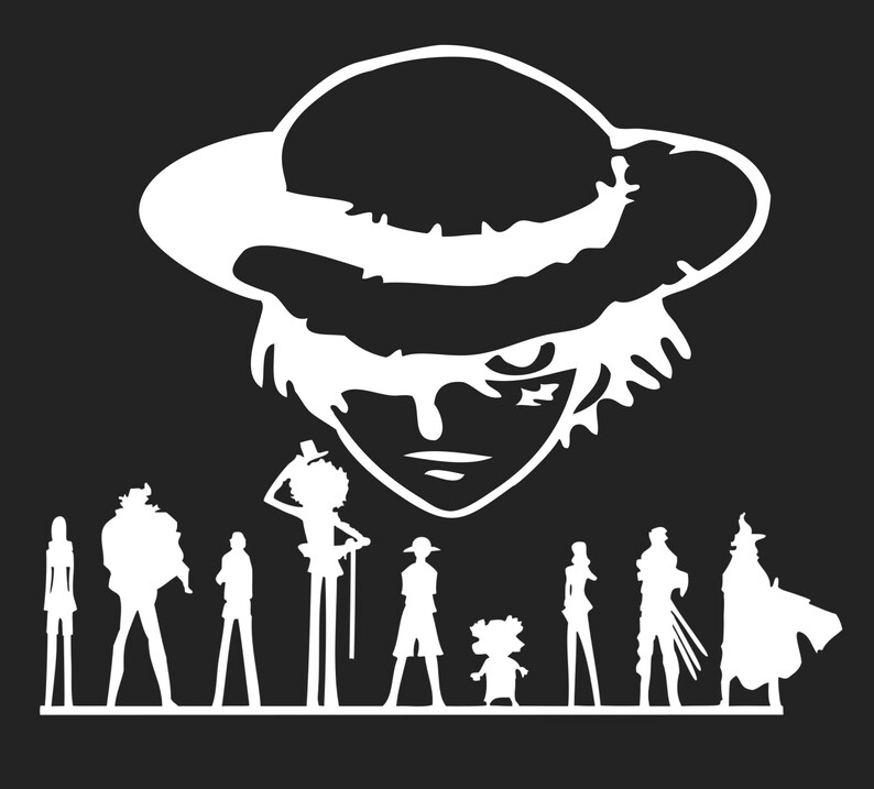 one piece decal one piece team decal japanese manga luffy