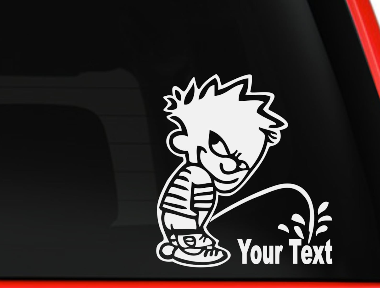 Calvin Piss On Chevy Decal Stickers | Custom Made In The USA | Fast - Foto 10