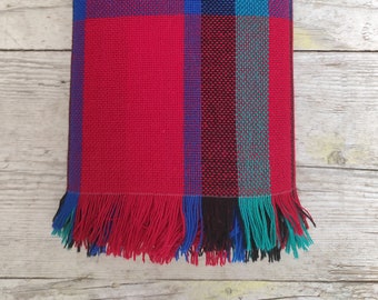 echarpe tartan rouge