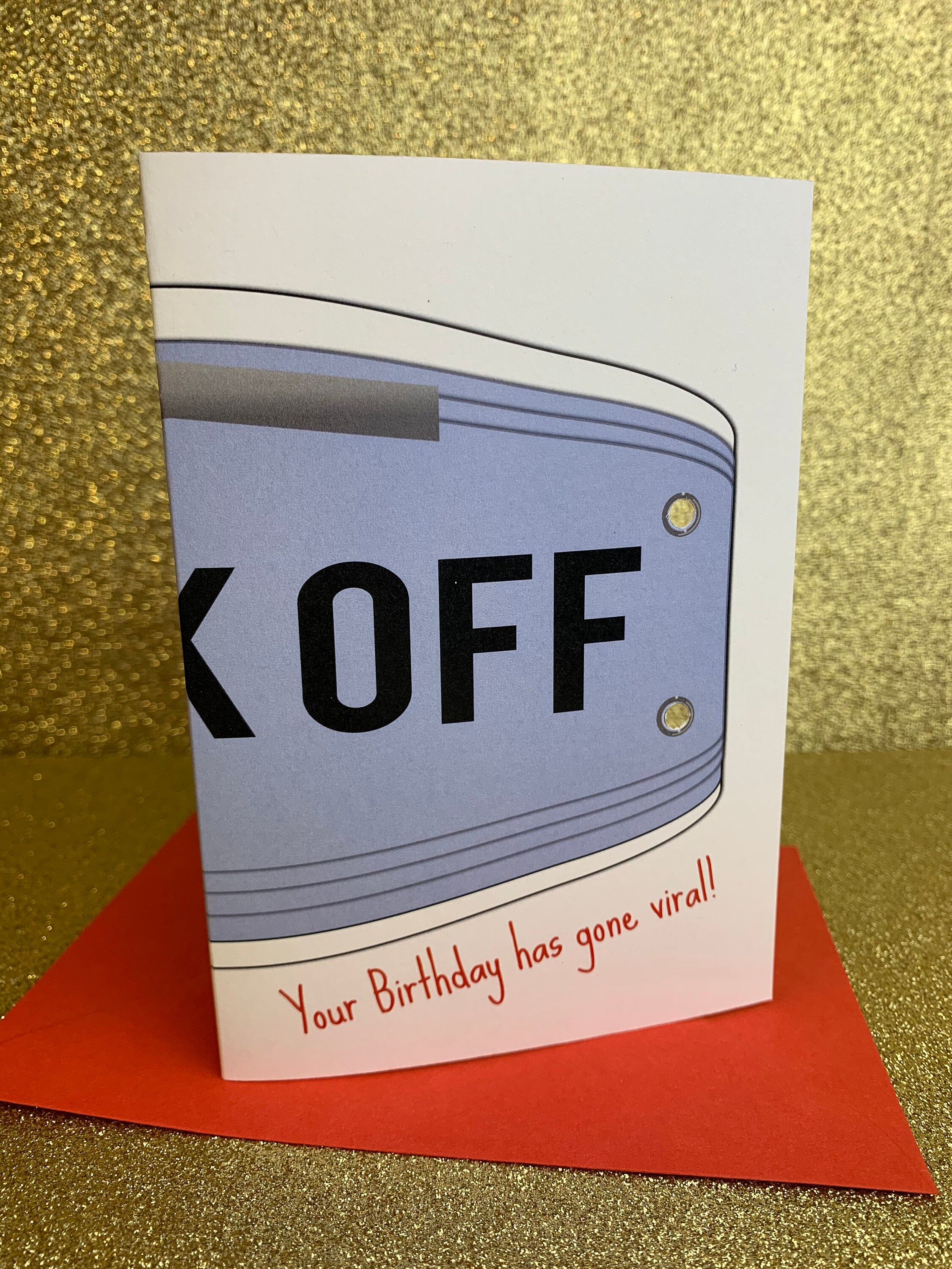 Funny rude greetings card JOKE face MASK adult humour Etsy