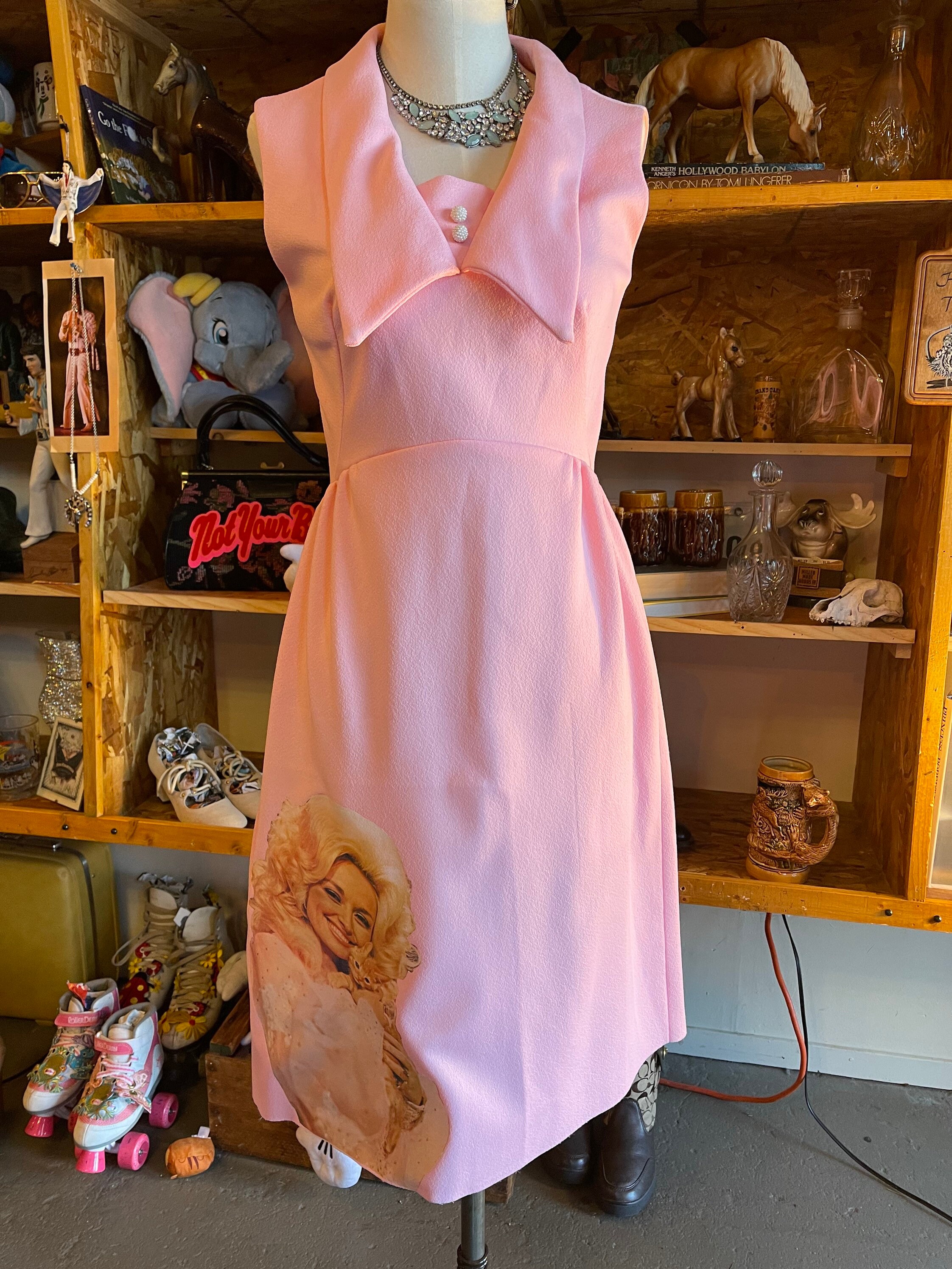 Dolly Doll Jacquard Dress, Pink