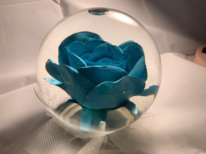 Forever Rose in Water Globe Rose Globe Colored Rose Forever | Etsy - How To Change The Water In A Rose Globe