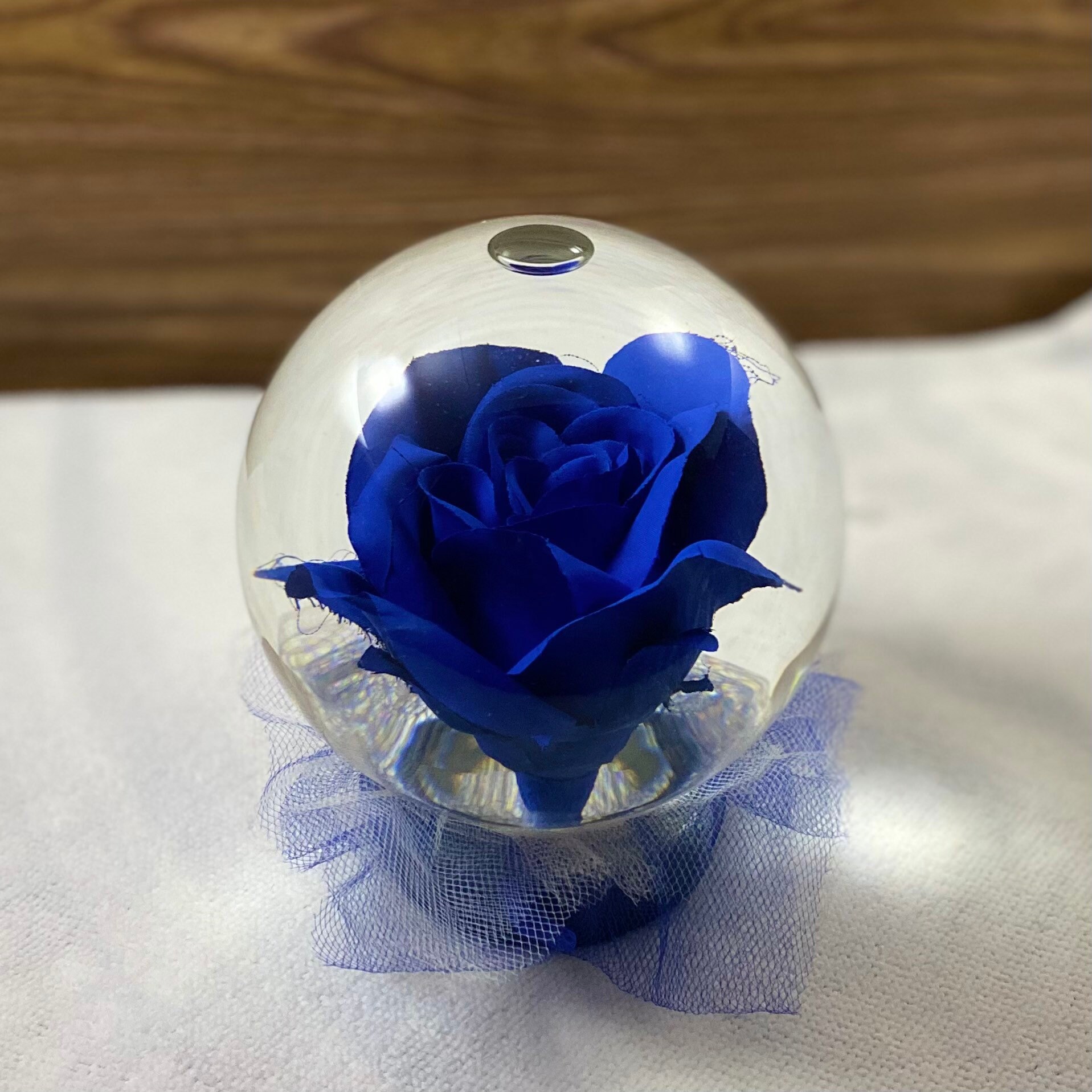 Forever Rose in Water Globe, Rose Globe, Colored Rose, Forever Rose