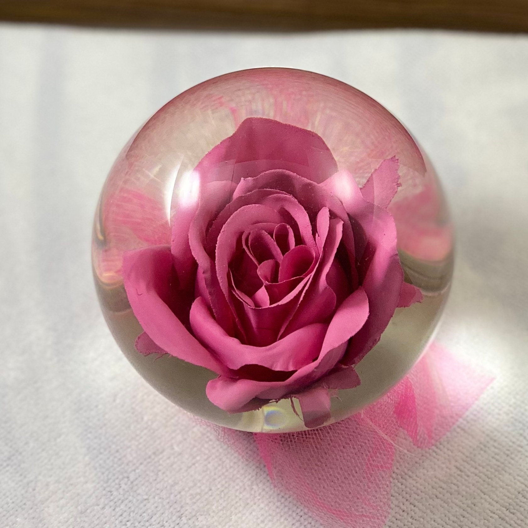 Forever Rose in Water Globe, Rose Globe, Colored Rose, Forever Rose