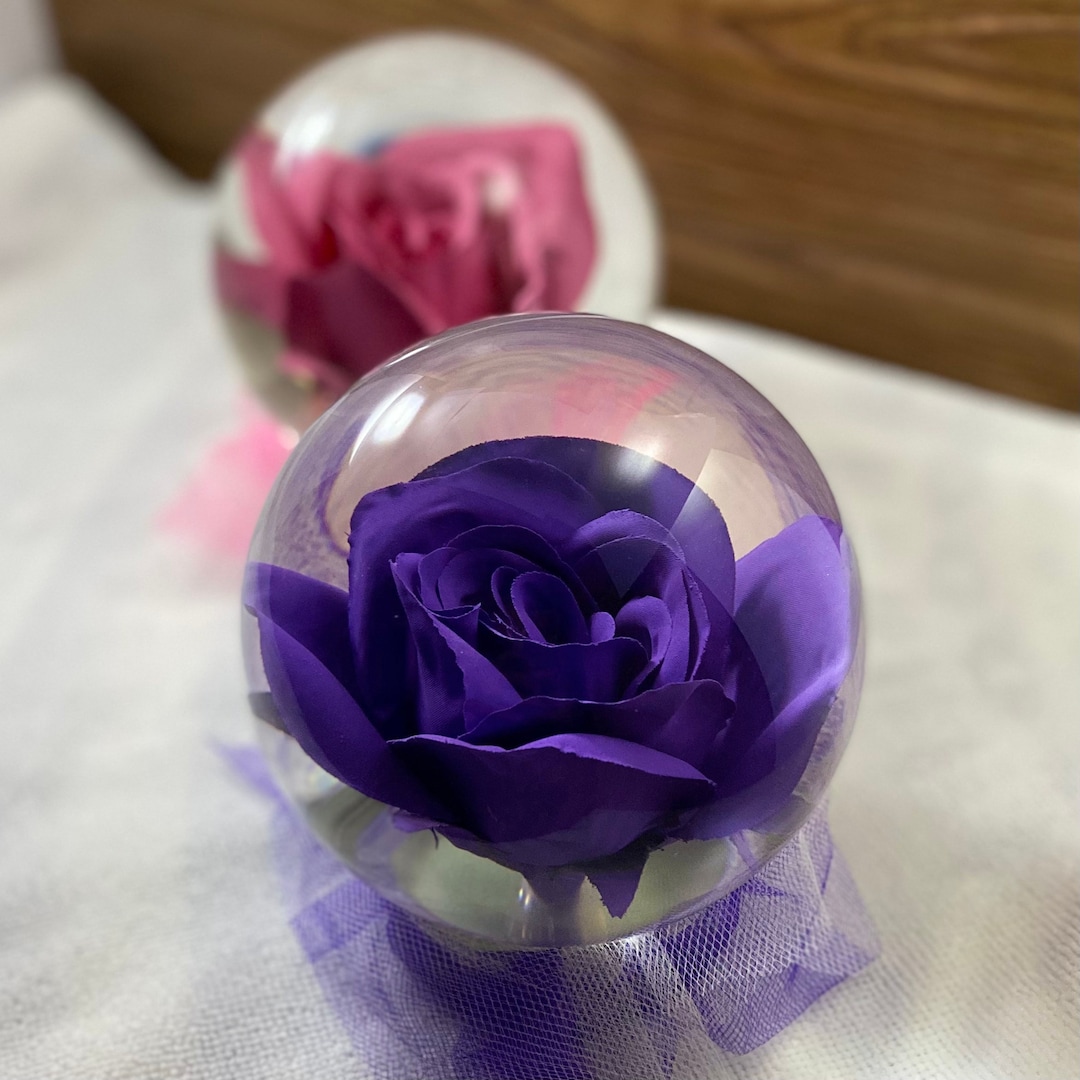 Rose In Water Globe How Long Does It Last Forever Rose in Water Globe, Rose Globe, Colored Rose, Forever Rose
