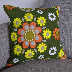 Vintage fabric cushion