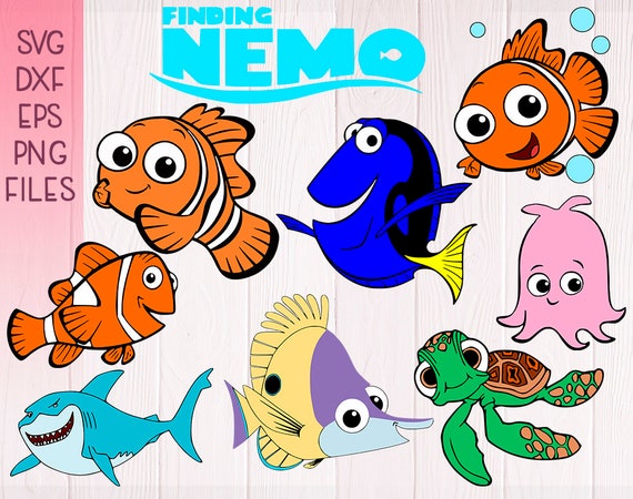 Finding Nemo SVG Bundle Eps Dxf Png files Nemo SVG Dorys ...