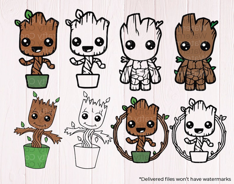 Download Baby groot svg bundle I am groot svg png eps dxf svg | Etsy